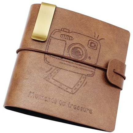 Mini Fotoalbum, Fotoalbum Klein Einsteckalbum für 2,8 x 3,7 Zoll Filme – 50 Taschen Kleine Alben Kompatibel mit Fujifilm Instax Mini Film/Kpop Fotokarten