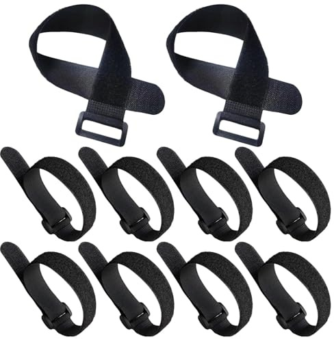 CVNRCLP 10 Stück Nylon Klettband Yogamatten tragegurt Verstellbar Sicherer Halt Fitnessmatte Band Sportmatte Haltegurt Yoga Zubehör Organizer für Zuhause und Studio