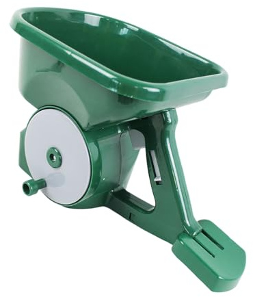 XAGMODSHN Esparcidores de césped manuales fáciles de usar, herramienta ajustable para una aplicación precisa de cal de compost y siembra en proyectos de jardinería, esparcidores de césped de mano
