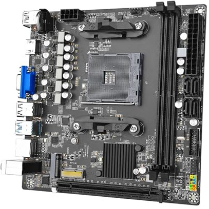 Compatibilità Scheda madre mini ITX con processore Fit For A320 MI, supporta CPU AM4, memoria DDR4 a doppio canale, scheda, WIFI, M.2, NVME, USB 3