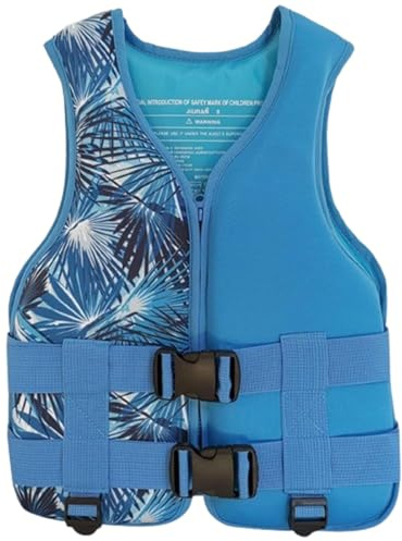 Chaleco de Kayak con Correas Ajustables for Las Piernas, Chaleco de Kayak Neopreno for Pesca, Surf, Rafting, Equipo de Seguridad Portátil for Adultos y Niños(Blue B,L)
