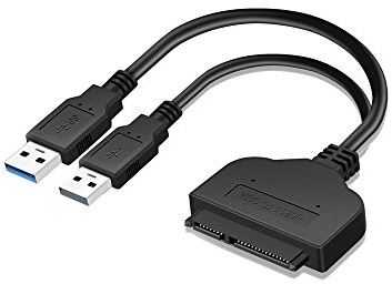 LEAGY - Cable Adaptador USB 3.0 a 2,5 SATA III con UASP de Alta Velocidad de Transferencia de Datos Protocolo Soporte SATA a USB 3.0 Convertidor Para SSD HDD Unidad Sólida