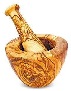 Arte madera cepillo SRL mortero lineal natural de madera de olivo varios tamaños 10 cm