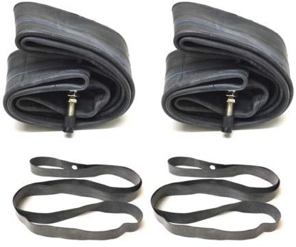 Schlauch + Felgenband Set 2 x 16/2.25 x 16 Zoll passend für Simson Mofa Moped Anhänger