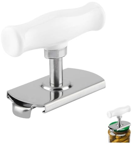 Oubit Apriscatole Manuale, Apriscatole Regolabile in Acciaio Inossidabile Adatto per Aprire Barattoli di Vetro in Cucina