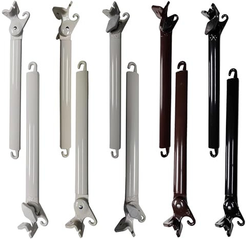 TENDEEVOLUTION Coppia di Braccetti per Tende da Sole per Balcone, da 50 e 70 cm in diversi Colori, Braccetti per Tende da Sole a Caduta da Esterno, Bracci di Ricambio (COPPIA MARRONE 70 CM)