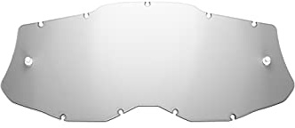HZ Unisex – Erwachsene Seecle SE-41S271-HZ Ersatzglas Silber verspiegelt kompatibel für Brille/Maske 100% RACECRAFT 2 / STRATA 2 / ACCURI 2 / Mercury 2, durchsichtig, Einheitsgröße