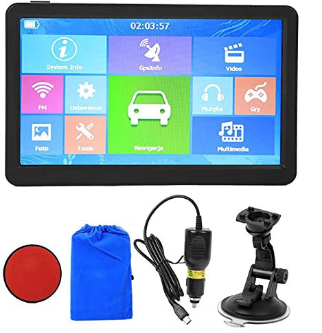 Máquina de navegación GPS, sistema de navegación dual, búsqueda de códigos postales, 9 pulgadas, universal, 256 MB, 8 g, pantalla táctil capacitiva HD para camiones, camiones (mapa europeo)