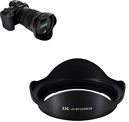 JJC Bajonett Objektivblende für das Canon RF 15–35 mm F2,8L is USM Objektiv | Ersetzt Can. EW-88F|Schirmt Streulicht|Anti-Reflex Matt|Geeignet für 82 mm Filter & Kappen|Schützt Objektiv