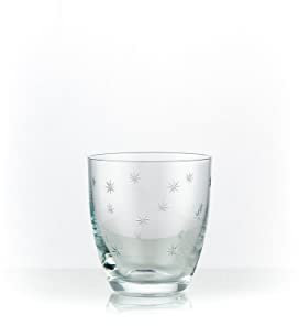 Crystalex Wassergläser Kate Kristallgläser geschliffene STERNE 300 ml 6er Set Bohemia