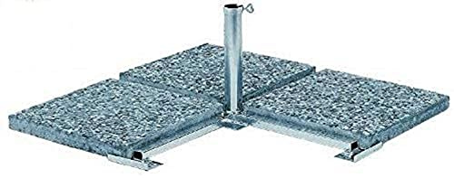 Duo - Masterholder holly 40 x 40 cm Beton STABIELO 4 mm STAHL Platten Schirmständer für Schirmstöcke bis 60 mm Ø - Made in Baden Württemberg