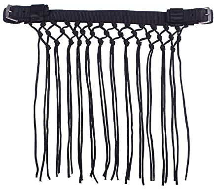 QHP Fliegenfransen Knotted (Pony, schwarz)