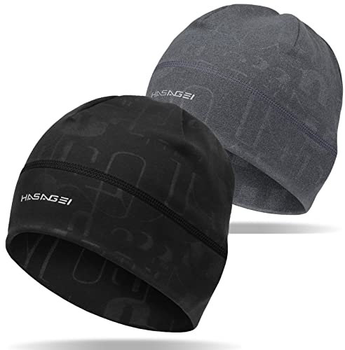HASAGEI Berretto Corsa Uomo Donna, Berretto Invernale Unisex, Berretto Sportivo Morbido ed Elastico, Berretto Ciclismo Antivento, Ideale per Stagioni Primavera, Autunno e Inverno