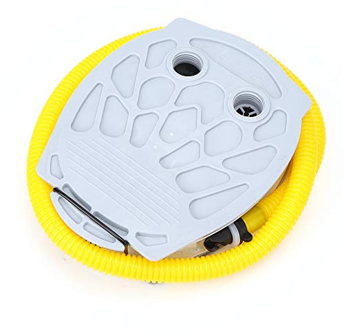 RiToEasysports Tragbare Fußluftpumpe für Wasserfahrzeuge, Manuell, Kunststoff, geeignet für Schlauchboot, Schlauchboot, Kajak, Fischerboot, inkl. Saugschlauch