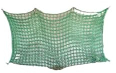 CG Heunetze für Pferde – Engmaschiges Taschennetz im Set inkl. Heunetz, Aufhaltestab & 4 Schnüren | Größe XL: 2,0m x 1,0m | bis zu 22kg Füllmenge | Maschenweite: 6 cm