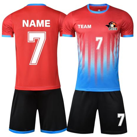 LAIFU Personalisierbares Fußballtrikot für Erwachsene Personalisierter Name Nummer Logo Benutzerdefinierte Kindertrikot Atmungsaktives Fußballtrikot