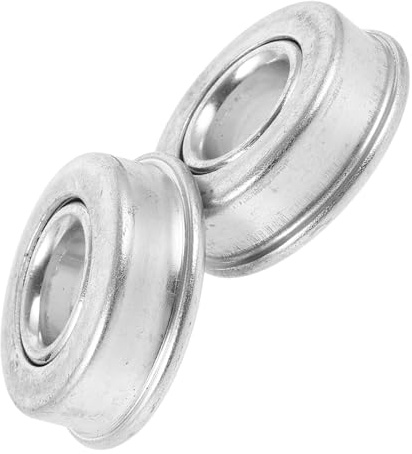 Anneome Rollstuhl Vorderrad Lager Rundlager 2 Stück aus Kohlenstoffstahl Praktischer Ersatz mit Reibungsarmer Leistung Silber für Kleine Vorderräder