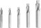 5 PCS Fraise en Bout M3-M8 Fraise Fente CNC 4 Flûtes HSS-AL pour Cuivre, Aluminium Acier Fonte Coffret Fraises Rotatives à Lamer