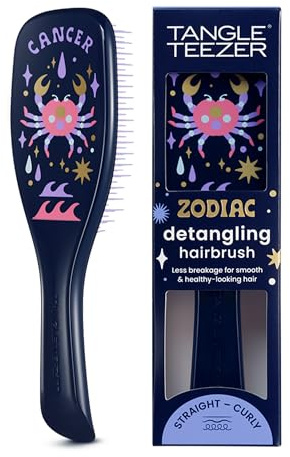 Tangle Teezer Zodiac Ultimate Detangler Hairbrush for Wet & Dry Hair, Eliminates Knots & Reduces Breakage for All Hair Types, Cancer
