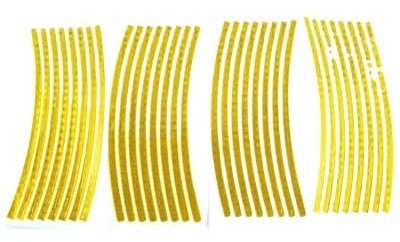 JXYFFS Moto Llantas Cinta Adhesiva Reflectante 3*M Cristal Resistente Al Agua Llantas Coche Motocicletas Bicicletas En Azul Plata Rojo Verde Y Amarillo Moto Scooter Pegatinas