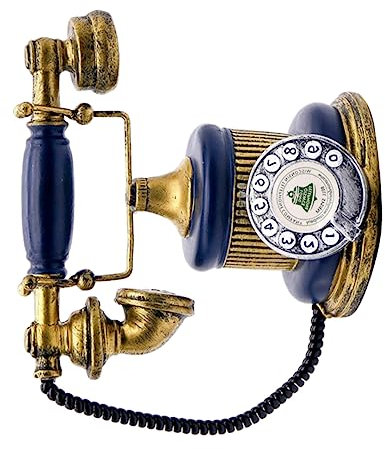 GRIRIW Retro Telefonzellen Tischdekoration Einzigartiger Wein-Schrank Ornament Für Und Schlafzimmer Stilvolle Im Vintage-Design Blau