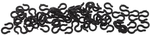 Cabilock Fermacavi per Bicicletta a Forma di S 50 Pezzi, Clip Guida Tubo Freno in Plastica Resistente, Morsetti Rotanti per Cavi Freno e Cambio, Accessori per Bici da Strada e