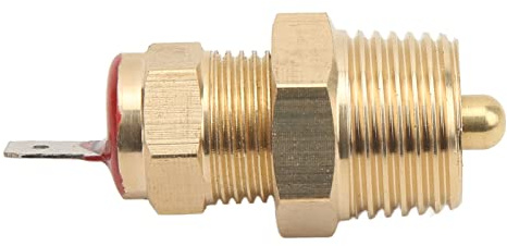 LUCKDANO 1/8 NPT Temp Ventilador de Refrigeración del Radiador del Motor Interruptor de Temperatura del Termostato Rosca NPT de 3/8 Pulgadas 185-200 °F para Ventiladores de 10 12 14 16 Pulgadas