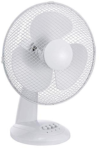 INFINITON VENTILADOR DE SOBREMESA DN-30DW - 3 Velocidades – Oscilacion lateral - Motor de Aluminio – Silencioso - Temporizador