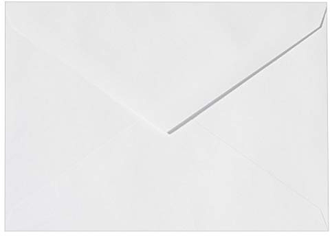 Ideen mit Herz Umschläge, Din C6, 11,4x16,2cm, weiß, gummiert, mit Spitzklappe, 100 Stück | hohe Qualität: 100 g/m² | Briefumschläge, Kuvert, Briefkuvert für Grußkarten, Einladung, Geburtstagskarten