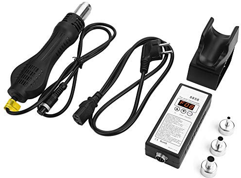 Duokon Tragbare Heißluftpistole Lötstation 8858 mit 3 Düsen 220V