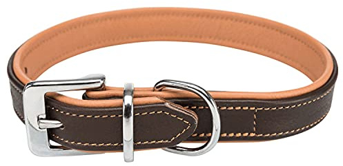 TRIXIE Aktiv comfort krage, M: 37–44 cm/25 mm, brun/ljusbrun