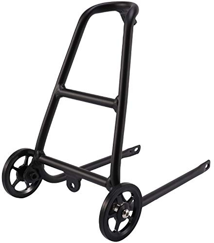 Katigan Fahrradträger aus Aluminiumlegierung, Q-Typ, für Brompton, mit einfachen Rädern, Fahrradhalterung, Gepäckregal, Fahrradzubehör