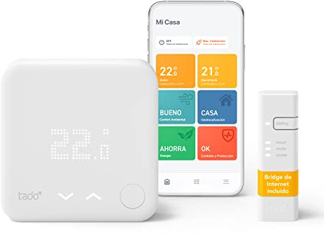 tado° Wired Smart Thermostat Starter Kit V3+ The Smart Thermostat Gives You Full Control Over Your Heating From Anywhere, Save Energy, Easy DIY Installation, Works With Amazon Alexa, Siri, and Google
