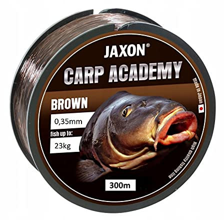 Karpfenschnur Angelschnur JAXON CARP Academy 300m Spule 0,25-0,35mm Feederschnur Karpfen Monofile (300m/0,35mm/23kg)