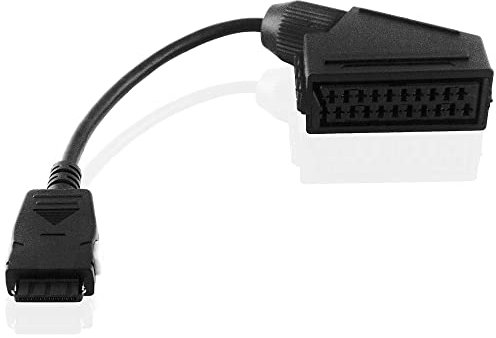 BestPlug Adapter Kabel | Scart Buchse Kupplung weiblich auf Samsung Stecker männlich | Schwarz | (verbesserte Version 1.7)