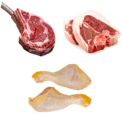 Grill Master's Delight Box | 3 Ingredients | Beef Steak | Chicken Thigh | Lam Loin Chop