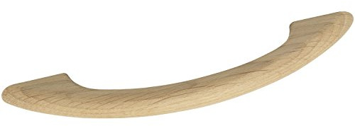 ALLES IM GRIFF Möbelgriff LA 128mm - Holzgriff Breite 172mm - Möbelgriff aus Holz, Eiche roh