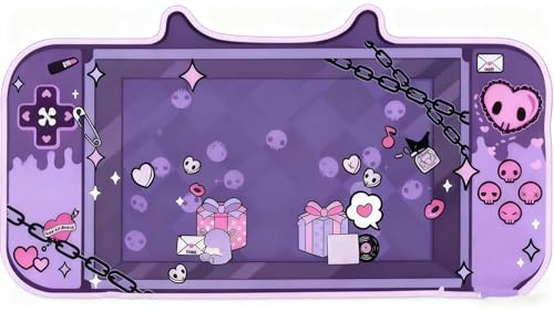 Uywgaun Kawaii Schreibtischunterlage, Anime-Mauspad, XL-Größe, Kawaii-Schreibtisch, Gaming-Mauspad, Kawaii-Raumdekoration für Mädchen