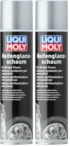 LIQUI MOLY Reifenglanzschaum | 400 ml | Autopflege | Lackpflege | Art.-Nr.: 1609 (Packung mit 2)