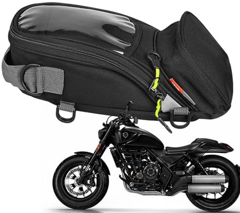 Magnetischer Tankrucksack, rutschfeste Motorrad-Satteltaschen, universeller Motorrad-Fronttankrucksack | Motorradzubehör, Motorrad-Fronttankrucksack, universell für die meisten Motorräder, Touchscreen