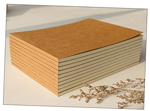 PLAFOPE Kraftpapier Notizbuch Mit Leeren Handliches Pocketbook Für Notizen Und Zeichnungen Für Schule Und Kreative Projekte