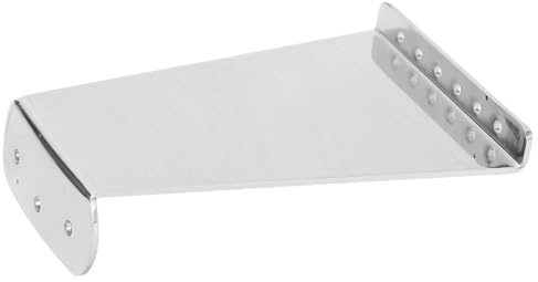 Saitenhalter für Jazzgitarre, Hohe Härte, Stilvolles Design, Gute Kompatibilität, 6-saitiger Gitarren-Saitenhalter für Saitenmusikinstrumente (GA432 Silber)