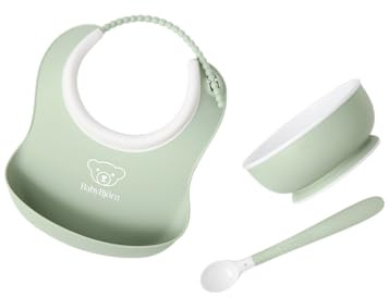 BabyBjörn Kindergeschirr, 3 Teile, Blassgrün