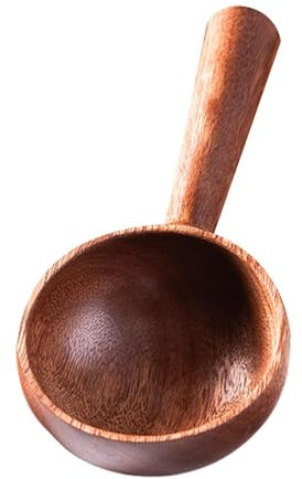 Cucharón de madera, cucharón de madera | Cuchara de madera grande | Cucharones grandes de madera para mezclar y hornear, cucharones de madera natural para servir