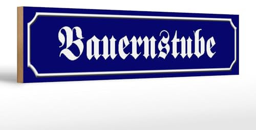 Femer Holzschild Straßenschild 46x10cm Bauernstube Dekoration