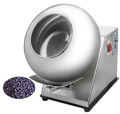 ZHJOPP Máquina de Recubrimiento de azúcar, Máquina de Recubrimiento de Chocolate - Mini recubridor automático de Mesa para azúcar, para recubrir Bolas Chocolate