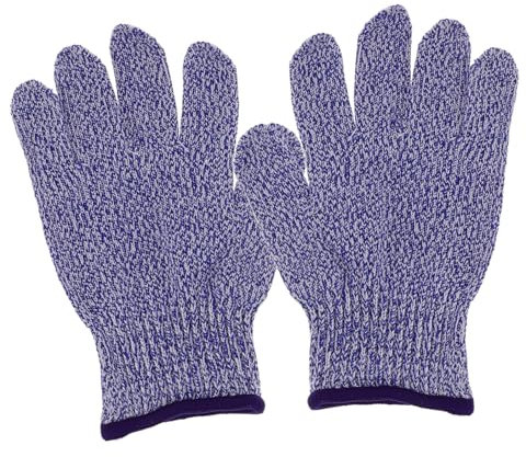 UKCOCO Level 5 Cut Resistant Kids Gloves Blue Xs 14-15cm Protective Safety Kitchen Gloves for Children Hand Protection Anti-cutting Pair
