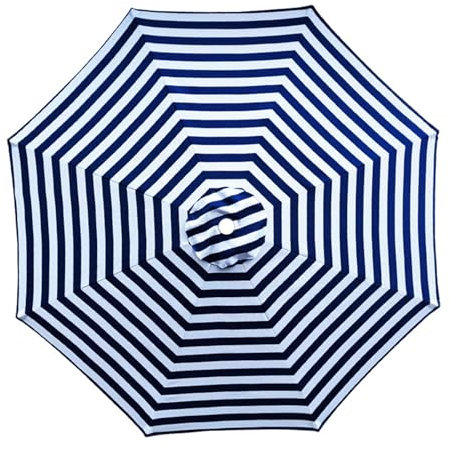 Sonnenschirm Ersatzbezug UV-Schutz Gartenschirm Überdachung 8 Streben Terrassenschirm Ersatzabdeckung Marktschirm Ersatztuch für Hinterhof Pool Deck Strand, Sonnenschirm Ersatzteile(3.0m)