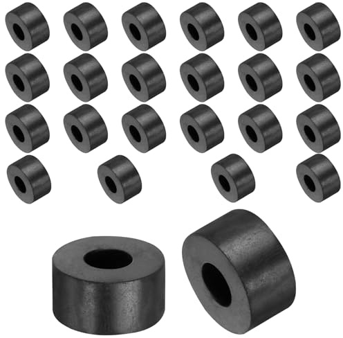 QUARKZMAN 24pcs Rondelles en Caoutchouc Anti-Vibration Épaises, Entretoise Plate Amortisseur pour Connexions Électriques Réparations Automobiles Appareils, 20mm OD x 8mm ID x 10mm Hauteur