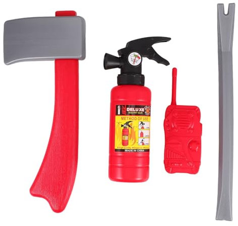 GALPADA Feuerwehrspielzeug Kinder Feuerlöscher Spielzeug Satz Mit Wassersprühfunktion Rollenspiel Requisite Für Sommer Wasserspiele Und Fasching